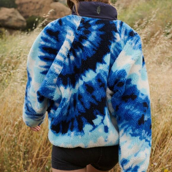 NEW Free People $168 Rocky Ridge Oversized Combo Fleece Jacket Women's Small - Picture 13 of 13